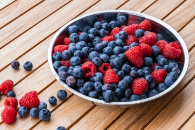 Blueberries & raspberries